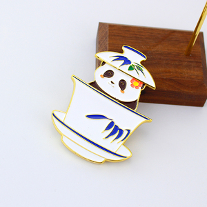 Magnete da Frigo in Metallo Pressofuso a Forma di Tazza da Tè <span class=keywords><strong>Panda</strong></span> Creativo, Cartone Animato 3D Bifacciale, Decorazione per la Casa, Piccolo Regalo per la Laurea, Vendita all'Ingrosso - Product Image 4