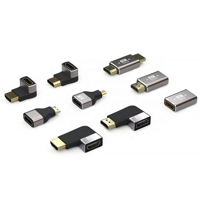 90 Degree 270 Degree 8K 60Hz 4K 120Hz HDMI Adapter Right Angle HDMI 2.1 Male to Female Extender Adapter