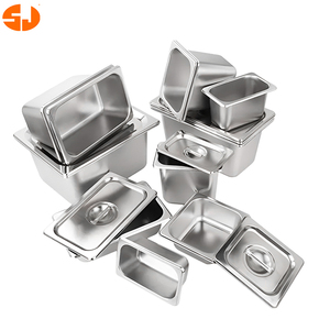 Düşük adedi paslanmaz çelik SS201 Gn Pan amerikan tarzı 1/1 1/2 1/3 tüm boyut gıda konteyner Pan büfe Gastronorm Gn Pan - Product Image 5