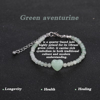 Bracelet extensible fait main en pierre naturelle, quartz rose, œil de tigre jaune, avec pendentif cœur, perles, bijoux de guérison en acier inoxydable avec fermoir mousqueton