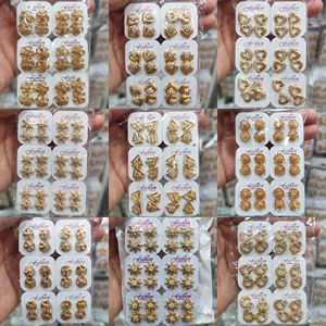 गर्म बिक्री कस्टम डुबाई 14k 18k 24k जिरकॉन सोने की लुगदी हुई महिला आर्टेस पर मेयर - Product Image 2