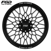 Roue forgée de 22, 26, 28, 30 pouces à motif multi-boulons, face usinée, 8x170, 24*14 pour Ford F-350, camionnette pleine grandeur