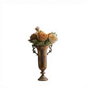Luxury Gold <b>Art</b> <b>Deco</b> Handmade Iron Floor <b>Vase</b> for Home & Office Decor-New Arrival - Product Image 1
