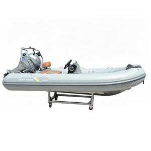 Bateau pneumatique semi-rigide (RIB) personnalisé en aluminium, certifié CE, sûr et idéal pour les loisirs en famille lors d'aventures insulaires - Product Image 5