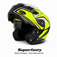 Accessoires de moto de luxe pour jeunes, homologués DOT, avec protection intégrale du visage en ABS, pour les trajets urbains quotidiens, fabriqués en Chine