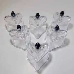 Copos de ventousa de plástico para ventosas de amor único, ventosas para massagem corporal, ventosas para terapia de coração, sucção hijama a vácuo - Product Image 1
