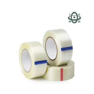 Fiberglass Filament Reinforced Strapping Tape Self Adhesive Straight Filament Tape