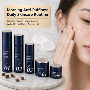 Set de Cuidado Facial 5 en 1 de Última Tendencia: Hidratante, Iluminador, Reafirmante, Reparador y Nutritivo con Múltiples Péptidos y Cafeína para Todo Tipo de Piel - Product Image 6