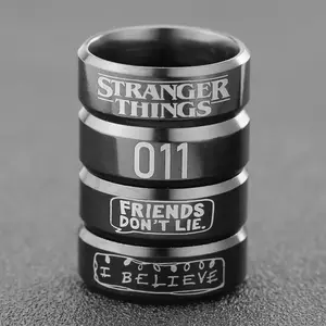 Hot Selling Stranger Things Ring Ich glaube 011 Freunde lügen keine Edelstahl ringe für Frauen Männer