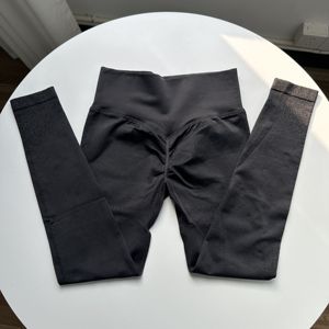 Shorts de sport <span class=keywords><strong>Yan</strong></span> Ruo plissés, taille mi-haute, en Spandex/Nylon, grande taille, sans coutures, pour femme, idéal pour le <span class=keywords><strong>yoga</strong></span> et les activités de plein air - Product Image 4
