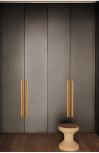 Modern minimalist embedded slot sliding <b>door</b> handle, <b>black</b> internal extension cabinet drawer wardrobe <b>door</b> handle - Product Image 4