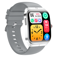 Smartwatch con Schermo AMOLED da 1,95 Pollici, Chiamate BT, Pagamento NFC, Monitoraggio Frequenza Cardiaca, Ossigeno nel Sangue, Sonno, Quadrante Personalizzabile per Uomo e Donna