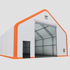 Tente de stockage en toile à <span class=keywords><strong>double</strong></span> structure, abri industriel en tissu pour entrepôt - Product Image 1