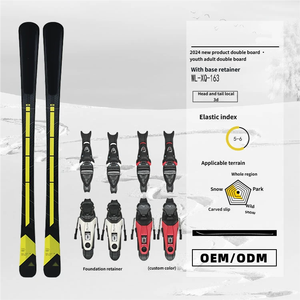 Ensemble de <span class=keywords><strong>ski</strong></span> de fond d'hiver fourni par l'usine, durable, pour adultes, fixations haut de gamme, multicolores, noyau en bois de peuplier - Product Image 2