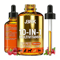 Compléments liquides pour animaux de compagnie OEM ODM 10-en-1 pour toutes les tailles, gouttes liquides faciles à administrer avec vitamines pour améliorer la digestion