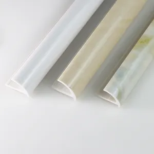 Protect The Edge Of Ceramic Tile Colorful Smooth Decoration Marbled Pvc Tile Trim