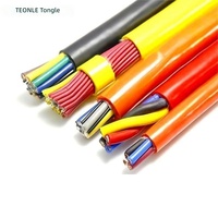 Kabel RVV22 Berlapis Baja 2/3/4 Inti 1.5mm Kabel Sinyal Kontrol Daya Tahan Suhu Tinggi Selubung 6mm