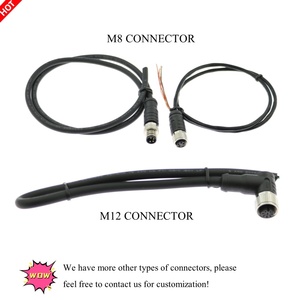 IP67 Sensor de níquel a prueba de agua Enchufe de aviación industrial M12 5pin Macho Hembra Cable Conectores circulares Conexiones de cable - Product Image 5