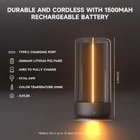 Lampe de table respirante portable rechargeable par USB-C à LED magnétique flexible quantique de conception créative, lumière d'ambiance nocturne