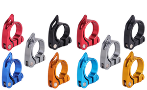 Hợp kim 16059 31.8/34.9mm xe đạp yên bài kẹp ống kẹp cố định xiên nhanh chóng phát hành đường gấp MTB xe đạp ghế bài kẹp - Product Image 5