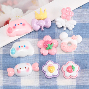 จี้เรซิ่นรูปเมฆน่ารัก สำหรับงาน DIY ตกแต่งงานฝีมือ อุปกรณ์เสริมทำมือ ของตกแต่งขนาดเล็กทำจากพลาสติก - Product Image 2