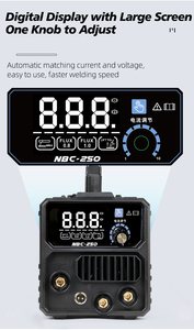 مطور <span class=keywords><strong>nbc</strong></span> لحام محفر تدفق محمول بدون غاز غاز mig tig mma 3 في 1 لحام mig بدون غاز - Product Image 3