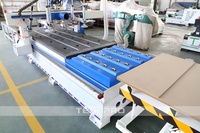 Nouvelle Conception Routeur CNC 1325 à Chargement et Déchargement Automatiques pour le Travail du Bois avec Plateforme d'Emboîtement, Machine de Découpe du Bois ATC avec PLC Syntec 3 Axes
