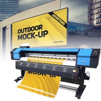 Máquina Automática para Impresión de Banners Flexibles y Adhesivos para Autos, Plotter de 1.6m/1.8m/3.2m con Cabezal I3200/xp600, Impresora de Inyección de Tinta Eco Solvente para Exteriores