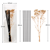 Ensemble de bâtonnets diffuseurs en rotin et fibre avec fleur en bois Sola, parfum d'ambiance longue durée, ornement décoratif pour la maison