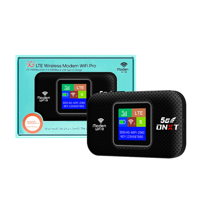 DNXT E5785 Pocket Mifis Modem Router Wireless 4G Hotspot LTE Sim Card Slots Wifi 6 Portable Unlocked 300Mbps Router