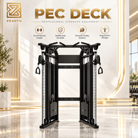 Machine Pec Deck Double Fonction (Pectoraux et Deltéens Posterioriels) avec Pile de Poids pour Entraînement de Force en Salle de Sport Commerciale et Fitness du Haut du Corps