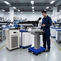 Machine de soudage laser YAG à structure cantilever pour la réparation et la restauration des fissures, des trous de sable, des éclats et des défauts d'usure sur les grands moules