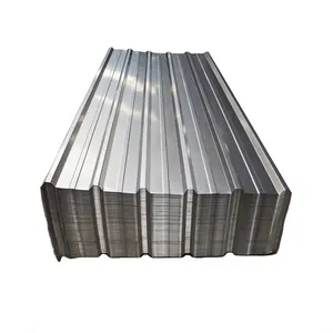 Tejas de acero galvanizado corrugado de 4 pies X 8 pies Astm 0,15mm Hoja de acero galvanizado Hoja de techo Gi