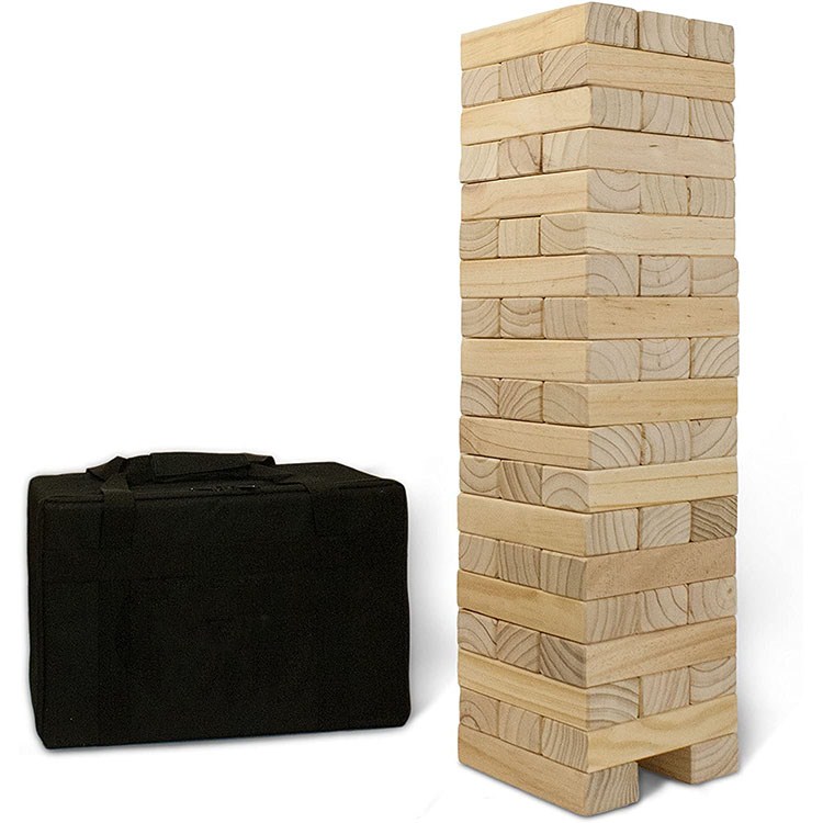 New Arrival Best Manufacturer Giant Stacking Blocks Set Backyard Lawn Yard Game Large Wooden Tumbling Timber