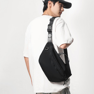 WePower Chest <b>Bag</b> Large Capacity Nylon Waterproof <b>Crossbody</b> <b>Bag</b> For Men Women Everyday Use Solid Color Fall 2023 - Product Image 3