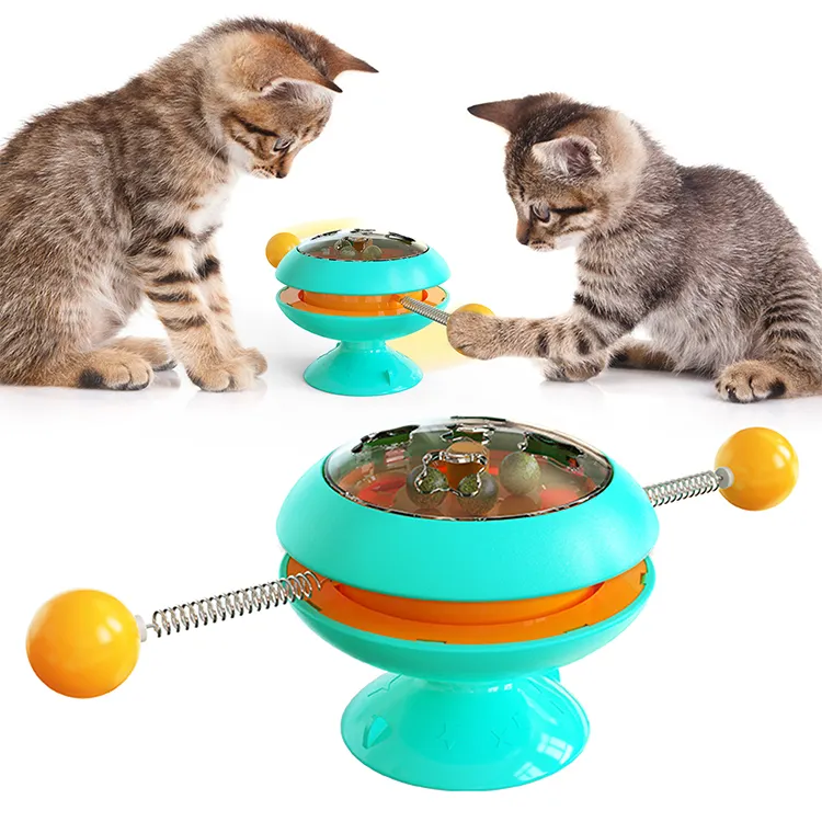 Factory Direct Sale Rolling Scratching Ball Three In One Teaser Cat Toy Cat's Gyro Toy