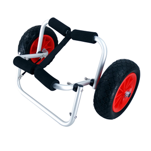 <span class=keywords><strong>Chariot</strong></span> à roues de remorque de <span class=keywords><strong>kayak</strong></span> léger portatif transporteur de bateau de canoë de <span class=keywords><strong>kayak</strong></span> de 1 personne avec la sangle d'arrimage - Product Image 2