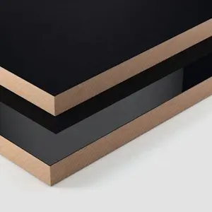 常规中密度纤维板最新设计高光紫外涂层三聚氰胺层压白色中密度纤维板