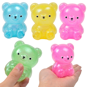CHENXI Hot-Selling <b>Squeeze</b> Toy Decompression Toy Aurora Maltoon Bear TPR Stress Relief <b>Ball</b> with Slow Rebound - Product Image 1