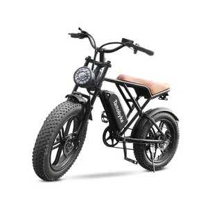 500W Ebike 20Inch Fat Tire Electronic Bicycle Factory Price All Terain Off Road Electric Bicycle Full Suspension Electric Bike