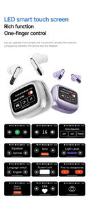 Écouteurs sans fil personnalisés <span class=keywords><strong>de</strong></span> style identique, avec écran tactile Live Beam 3, réduction <span class=keywords><strong>de</strong></span> <span class=keywords><strong>bruit</strong></span> ANC ENC, Bluetooth V5.4 - Product Image 3