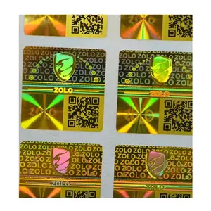 China factory printable die cut holographic sticker 3D laser label sticker for personal commodity