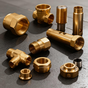 HYM kustom mesin CNC bagian manufaktur perangkat keras kustom bagian kuningan putar mesin bubut CNC presisi tinggi - Product Image 1