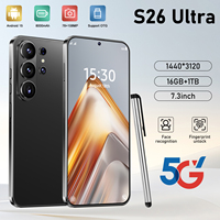 Teléfono Inteligente S26 Ultra 5G Original Desbloqueado, 16GB+1TB, 7.3'', 8000mAh, Android 15, Doble SIM, Multi-idioma