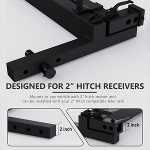 อุปกรณ์ต่อพ่วงสำหรับจักรยานแบบสวิงอะเวย์ พร้อมตัวแปลงฮิทช์แบบ 90 องศา ขนาด 2 นิ้ว สำหรับลากจักรยานยนต์ - Product Image 3