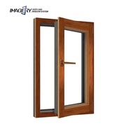 Fenêtres à battants en aluminium à simple vitrage insonorisées, design moderne et personnalisé, style français, pour maison et balcon