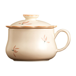 Taza de oficina cubierta Beige, que muestra estética oriental elegante pero divertida, admite personalización - Product Image 4