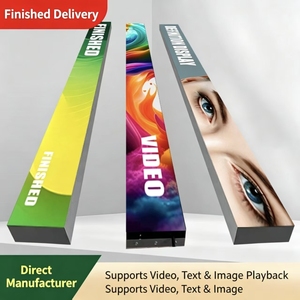 จอแสดงผล LED สีเต็มรูปแบบ P2.5 สำหรับติดตั้งภายในอาคาร พร้อมกรอบสแตนเลสแบบไร้ขอบ ดีไซน์สร้างสรรค์ ป้ายดิจิทัลแบบเคลื่อนย้ายได้ - Product Image 2