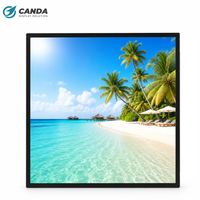 Écran LCD TFT carré de 26,5 à 33 pouces, 1920x1920 RGB LVDS 60Hz 420 Nits, pour aquarium, parc marin, signalisation numérique, publicité