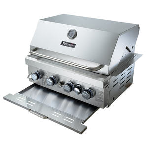 Встроенный настенный роскошный Премиум современный 5 горелок из нержавеющей стали барбекю Гриль для использования на заднем дворе - Product Image 3